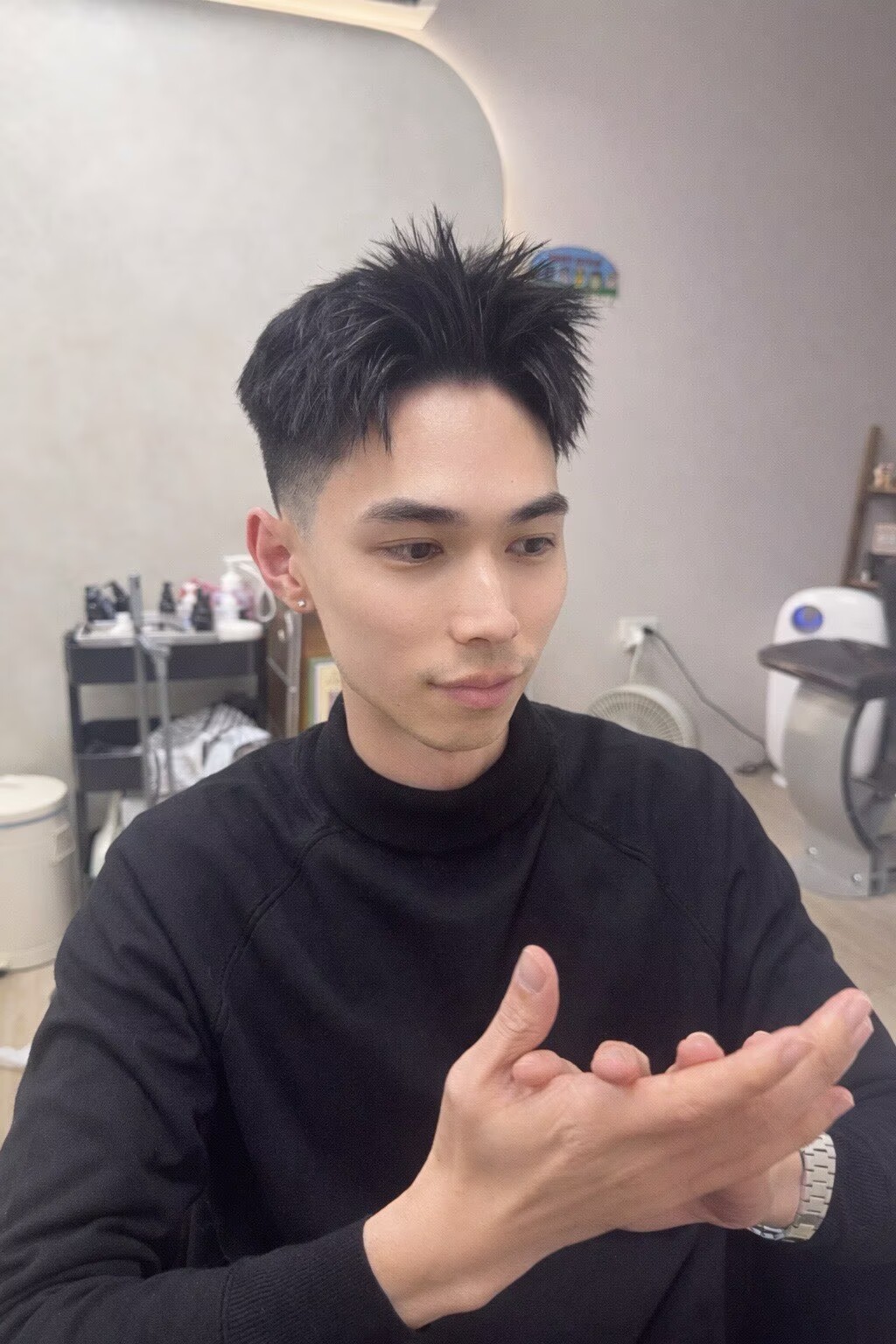 男生油頭 漸層剪髮 台南